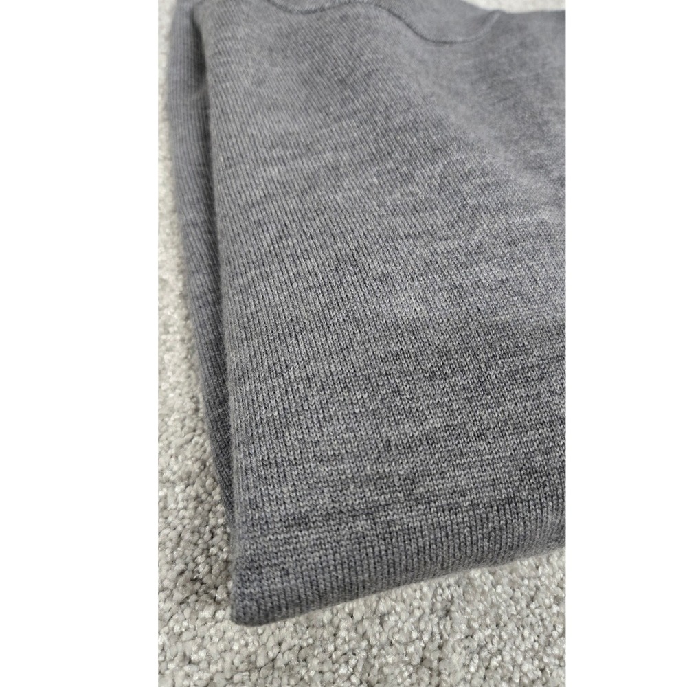 Gentle Herd Gray 100% Merino Wool Mock Neck Sweater Womens Size M - Picture 8 of 9